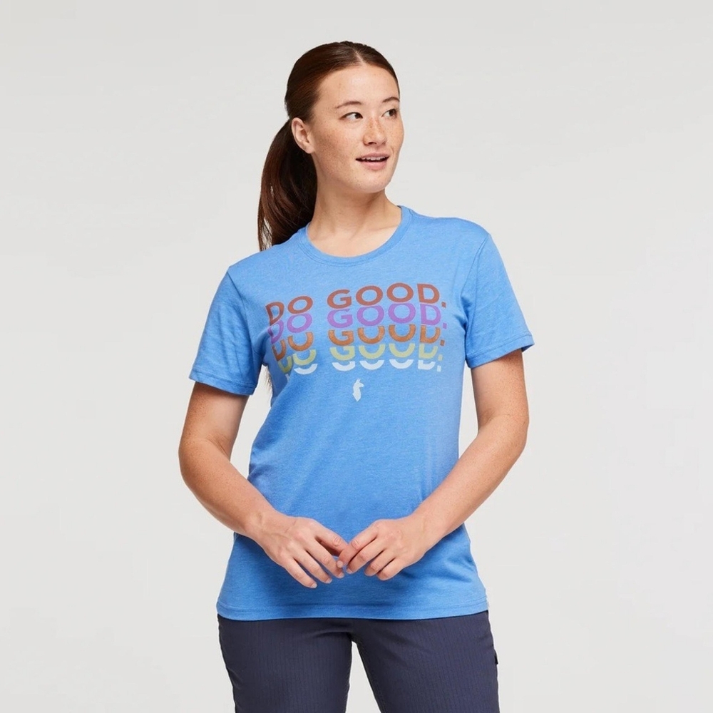 Cotopaxi Women's Blue Organic Cotton T-Shirt